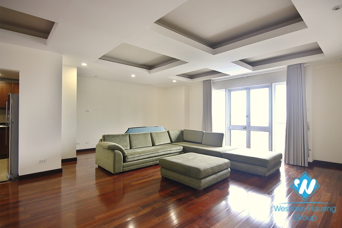 Four-room ambassador-sized apartment for rent in a quiet alley in the heart of Hoan Kiem district